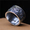 Joyería de Plata Tailandesa Dragón Azul y Tigre Blanco Estilo Antiguo Chino