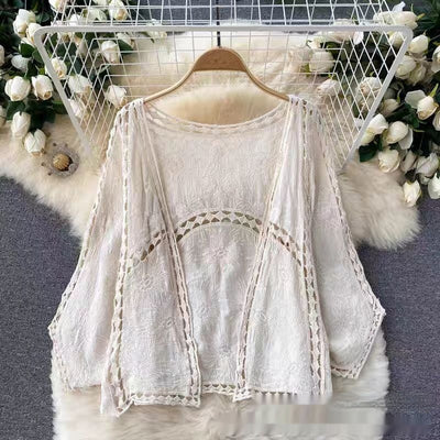 Blusa de Crochet Calada para Playa - Image 17