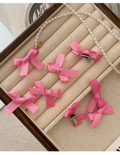 Set de 8 Pasadores de Lazo Rosa para Frente - Image 9