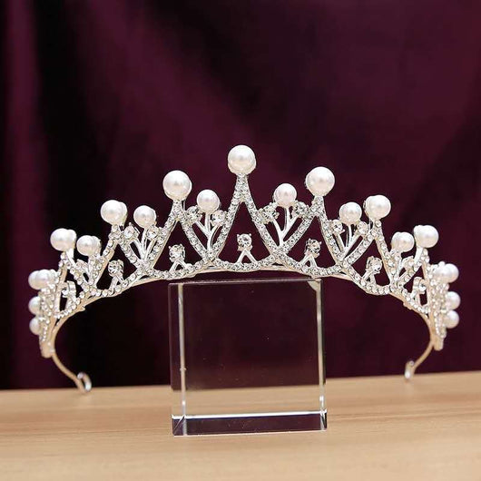 Corona Nupcial de Perlas - Tiara de Lujo para Novia - Image 17