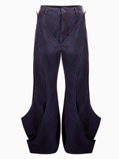 Jeans Deconstruidos con Efecto Degradado y Textura Esponjosa para Hombre - Otoño Invierno - Image 8