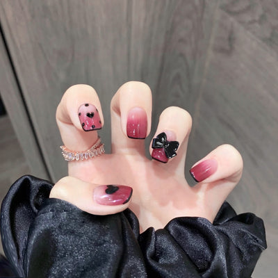Uñas Postizas Francesas Removibles con Diamantes - Image 27