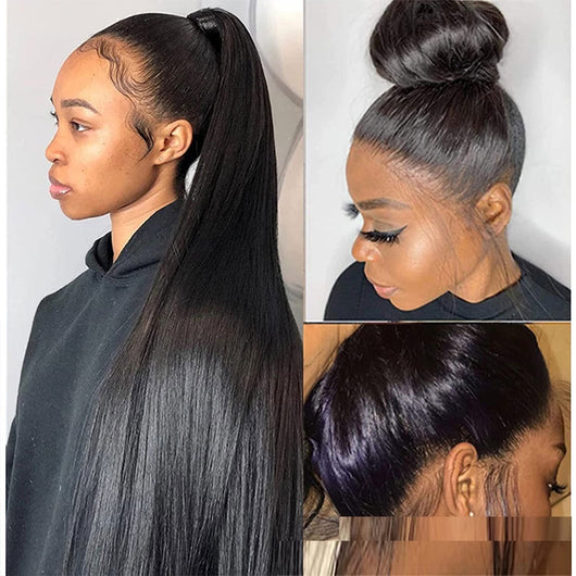 Peluca Frontal 360 Liso Cabello Humano - Image 3