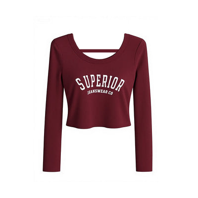 Blusa Corta Ajustada Primavera Otoño - Efecto Moldeador - Image 5