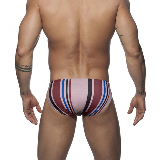 Bóxer Bikini Hombre Diseño Triangular con Rayas Atrevidas - Image 4