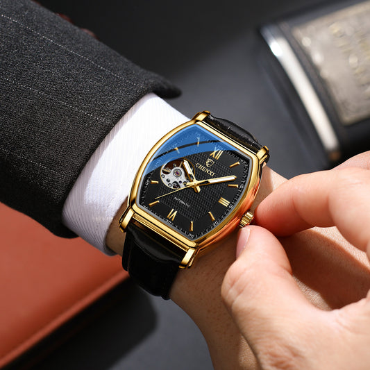 Reloj Mecánico Automático Cuadrado Hueco para Hombre