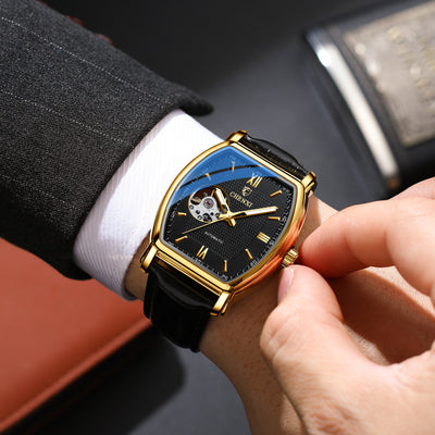 Reloj Mecánico Automático Cuadrado Hueco para Hombre