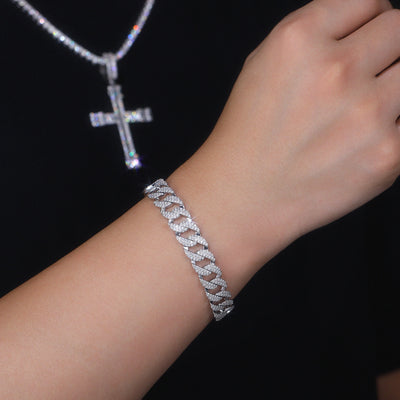 Pulsera de Plata S925 con Moissanita Premium - Joyería Lujo Ligero Plateada en Platino - Image 6