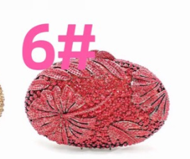 Conjunto Bolso de Noche Elegante con Diamantes y Temperamento de Celebridad - Image 6