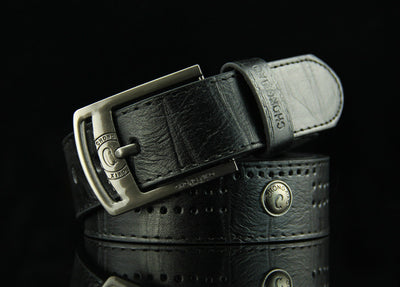 Cinturón Denim Casual para Hombre con Remaches Decorativos - Image 3