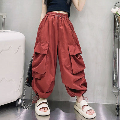 Overol Holgado Estilo Western para Niñas con Piernas Anchas - Image 5