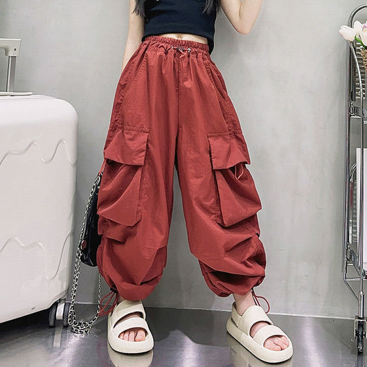 Overol Holgado Estilo Western para Niñas con Piernas Anchas - Image 5