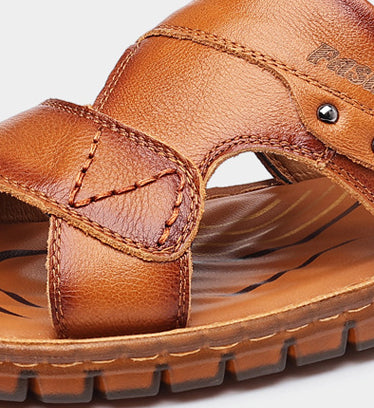 Sandalias Hombre Cuero Gamuza Premium - Calzado Playa Elegante - Image 13