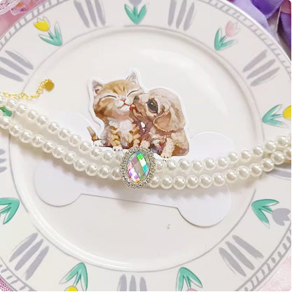 Collar Colgante Gota de Agua con Conejo para Mascotas - Image 16