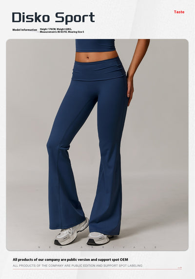 Pantalones Yoga Cintura Alta Plegables para Mujer - Image 41
