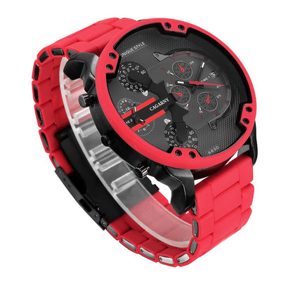 Reloj Deportivo Dual Movimiento con Banda de Acero y Goma - Image 3