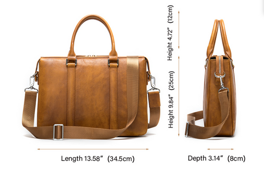Maletín Ejecutivo de Cuero Vintage para Laptop 14 Pulgadas - Image 9