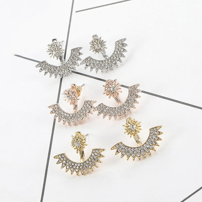 Aretes Personalizados de Cristales Brillantes con Diseño Frontal y Trasero - Image 5