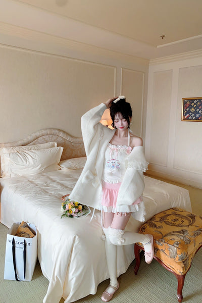 Conjunto Soft Girl Japonés: Blusa y Falda Dulce y Moderna - Image 4