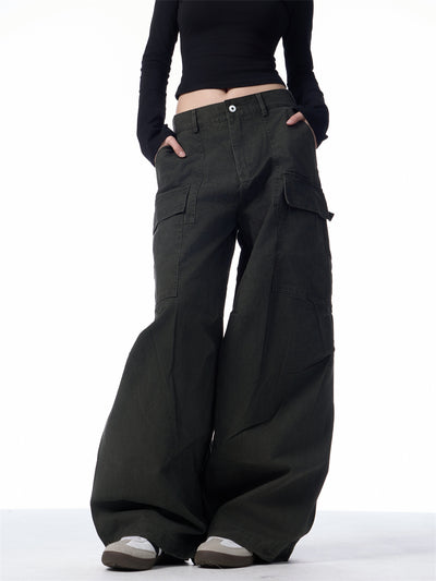 Pantalones Cargo Holgados para Mujer con Bolsillos Múltiples - Image 21