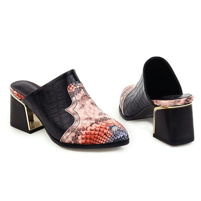 Pantuflas Estilo Occidental Combinadas Talla Grande - Diseño Europeo Moderno - Image 8