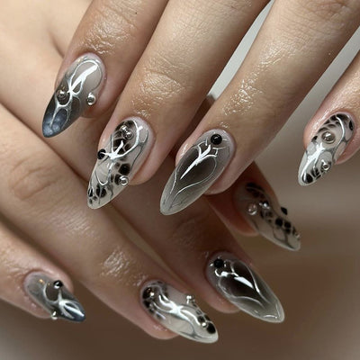Uñas Postizas Almendra Removibles - Acabado Profesional