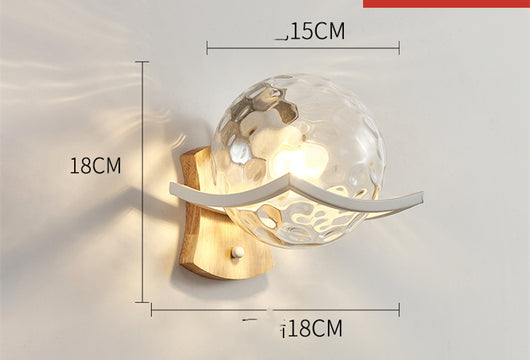 Lámpara de Mesita Estilo Europeo con LED y Base de Madera - Image 7