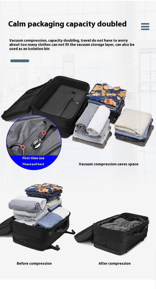 Mochila de Viaje Compresible con Báscula Integrada, Antirrobo Oxford - Image 22