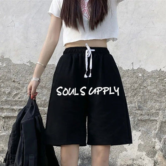 Shorts Deportivos Cintura Alta Sueltos Negros para Mujer - Efecto Adelgazante - Image 5