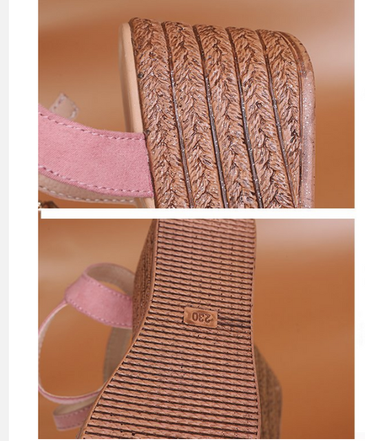 Sandalias Romanas Plataforma con Hebilla Strass Boca de Pez - Image 8