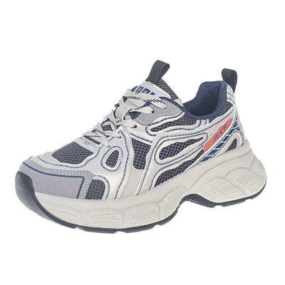 Zapatos Deportivos Mujer Malla Transpirable Base Reforzada Gris - Image 5