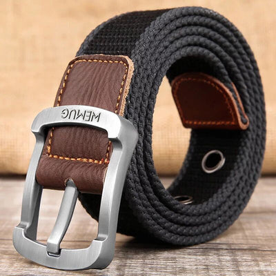 Cinturón de Lona Unisex con Hebilla de Pasador - Estilo Casual Outdoor - Image 12