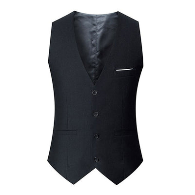 Chaleco de Traje Doble Botonadura Estilo Británico Talla Grande - Image 17