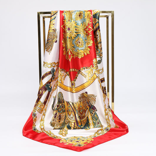 Pañuelo de Seda Versátil con Bolsa - Accesorio Multiuso Elegante - Image 8