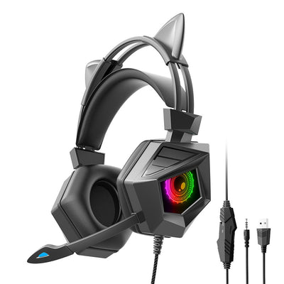 Auriculares Gaming con Cable y Luz Nocturna para PC - Image 14