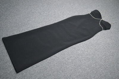 Vestido de Noche Largo con Cintura de Malla Elegante - Image 7