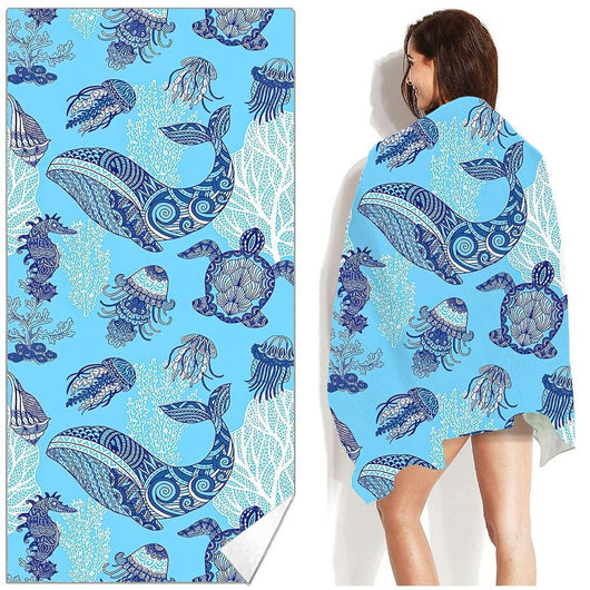 Toalla de Playa Bohemia Estampada - Absorbente y Versátil - Image 43