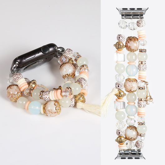 Pulsera Reloj Bohemia Artesanal con Cuentas Tejidas - Image 11