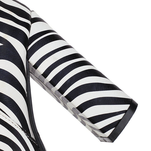 Botas Altas Estampado Animal Print con Tacón Grueso para Mujer - Image 2
