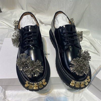 Zapatos Vintage de Plataforma en Cuero para Mujer - Image 14