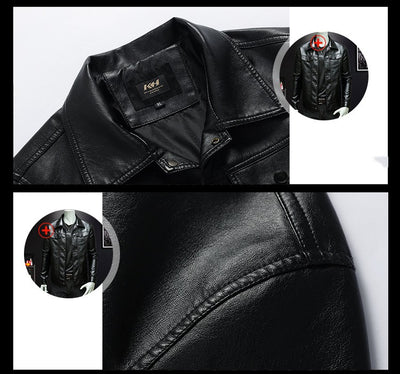 Chaqueta de Cuero para Trabajo Primavera y Otoño - Image 5