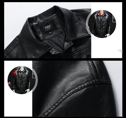 Chaqueta de Cuero para Trabajo Primavera y Otoño - Image 5