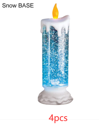Vela LED Recargable con Cambio de Color y Brillo Glitter - Decoración Resistente al Agua - Image 24