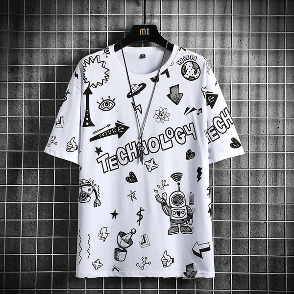 Playera Manga Corta Tendencia para Adolescentes