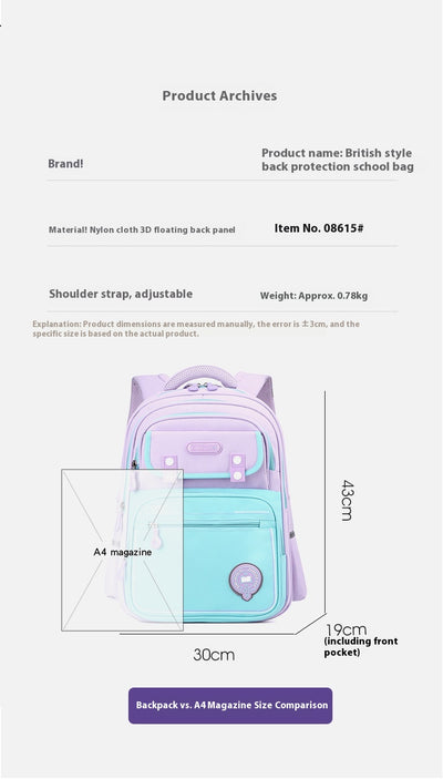 Mochila Escolar Infantil Resistente para Primaria - Image 10