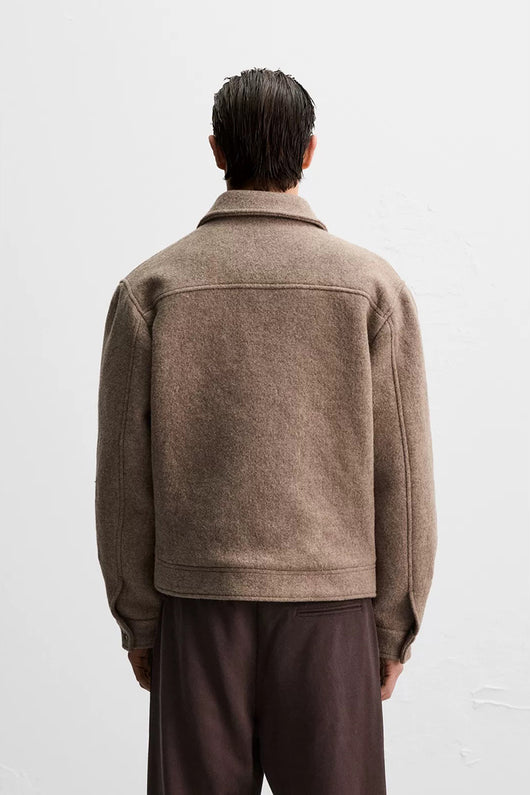 Saco Casual de Lana Tejida con Solapa para Hombre - Image 10