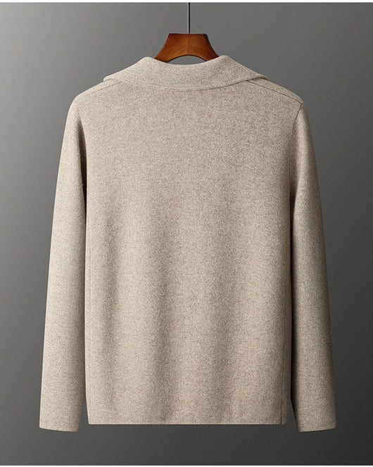 Suéter Saco de Cachemira para Hombre con Cuello Solapa - Tejido Grueso y Cómodo - Image 21