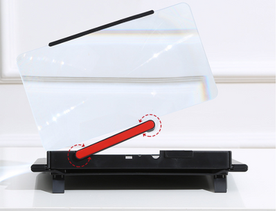 Amplificador Plegable 3D con Luz Azul Ultra Nítida - Soporte Ajustable - Image 2