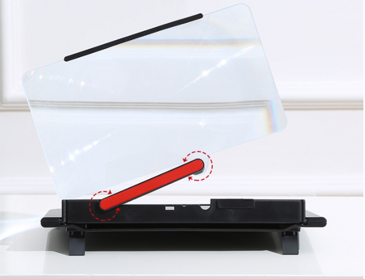 Amplificador Plegable 3D con Luz Azul Ultra Nítida - Soporte Ajustable - Image 2
