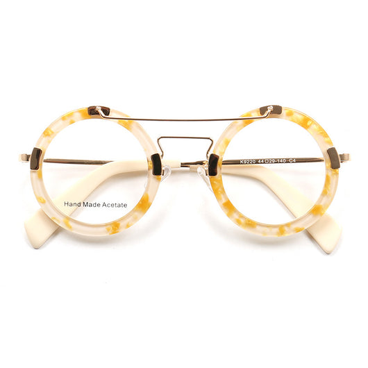 Lentes Vintage Redondos con Protección Azul - Marco Metálico Doble Rayo - Image 15